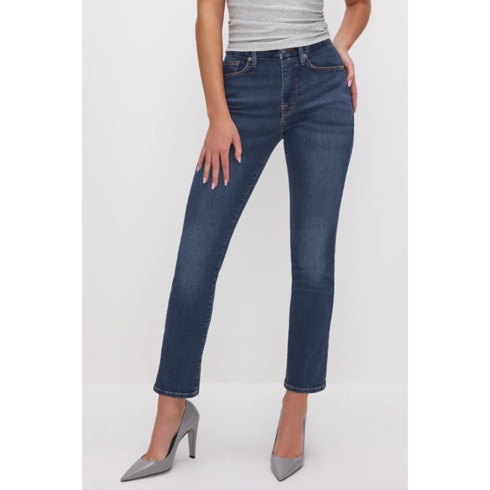 GOOD AMERICAN Good Legs Straight Jeans Blue004 Women Size 26 Casual Medium Wash